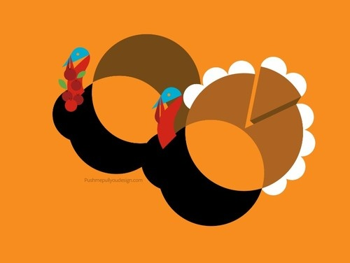 Illustration zum Artikel Wallpaper Roundup: Turkey Time und Pumpkin Pie